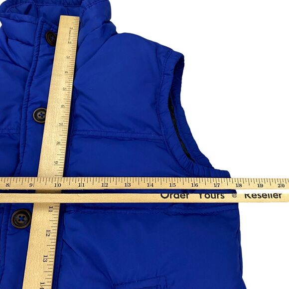 Abercrombie & Fitch Down Puffer Vest Kids Large Blue Summit Rock Gorpcore - Picture 4 of 15
